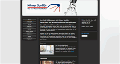 Desktop Screenshot of kuehner-sanitaer.de