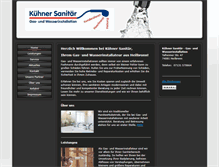 Tablet Screenshot of kuehner-sanitaer.de
